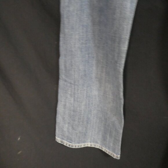 7 FOR ALL MANKIND | size 36 | Faded Blue Denim Jeans | Made In The USA - Picture 14 of 15